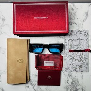 Jacques Marie Mage Ascari Sunglasses 38/500 Blue Lens Limited JMM Japan